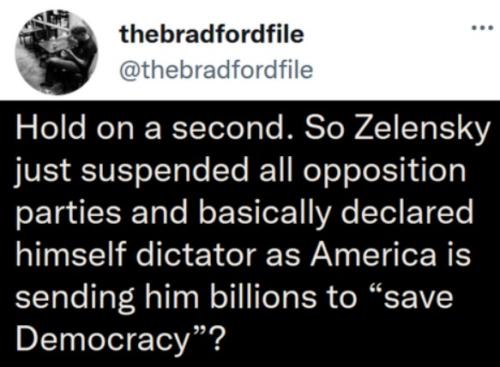 So much for democracy Zelensky dictator