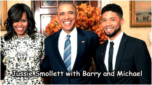 Jussie Smollett with Barry and Michael