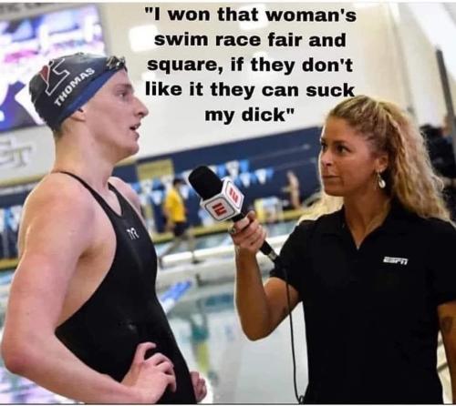 I won that womans race fair and square if they dont like it they can suck my dick