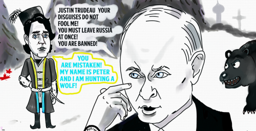 Justin Trudeau peter wolf putin russia 1