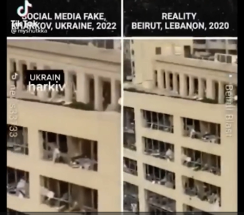 fake ukrane picture of destruction