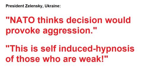 Quote of Zelensky President of Ukraine