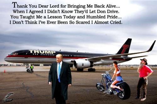 Trumps Jet Airliner