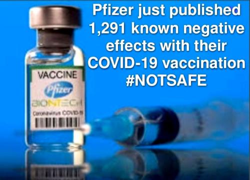 Pfizer's 13 Hundred Negative Effects