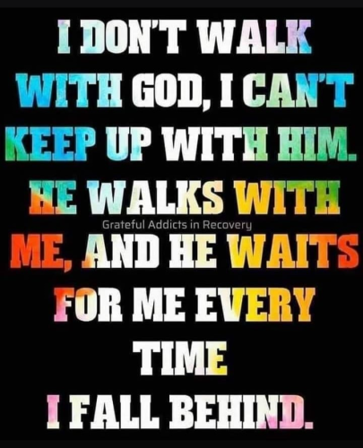 I don't walk with God