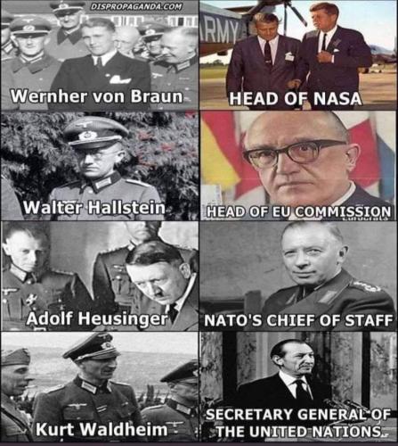 Nazis given Western leadership positions