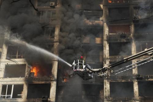 Ukraine’s capital under fire; 3 EU nation leaders to visit.