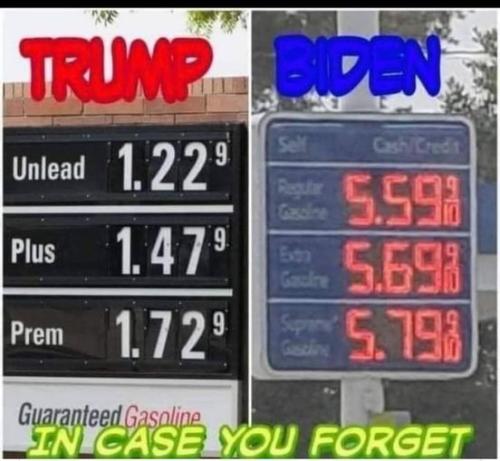 trump vs biden gas
