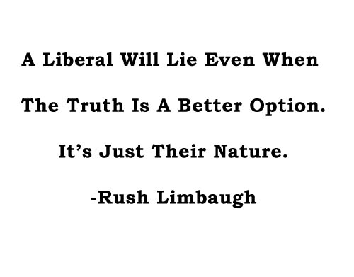 liberals will lie