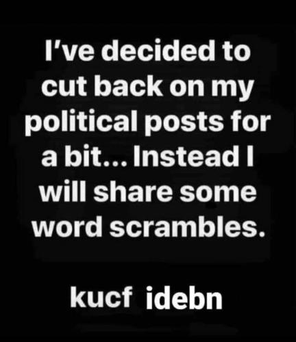 FB word scramble