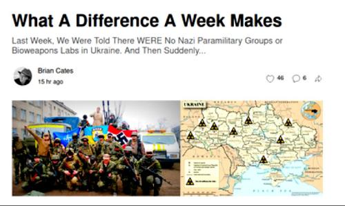 Ukraine ~What a Difference a Week Makes~