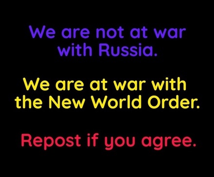 WE ARE NOT AT WAR WITH RUSSIA