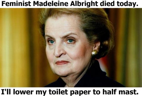 SMALL Feminist Madeleine Albright died today 734px