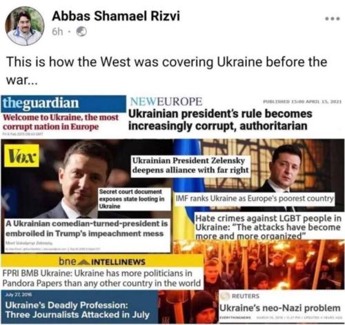 Ukraine press coverage before war