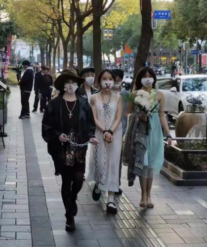 Protest for China Chained Woman