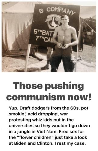 M pushing Communism