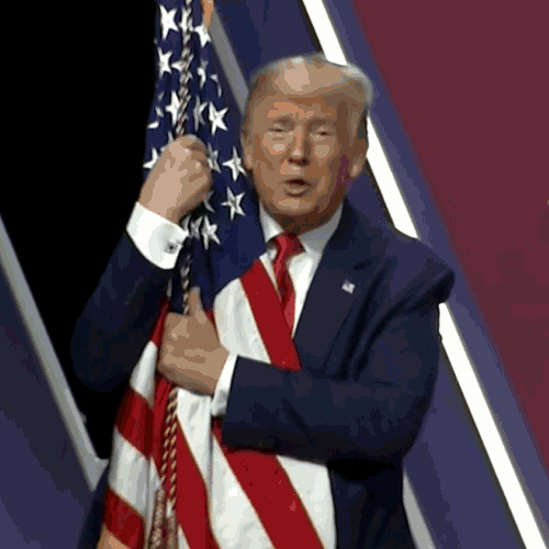 Trump Loves Our Flag