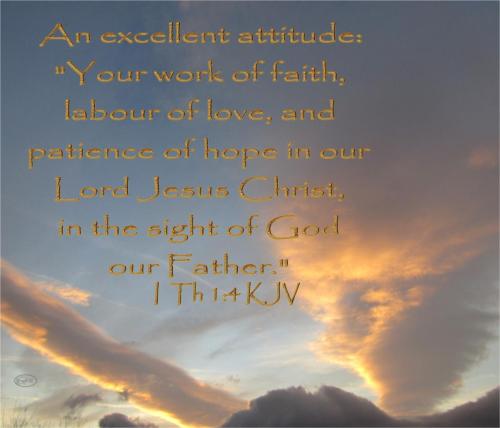 An excellent attitude