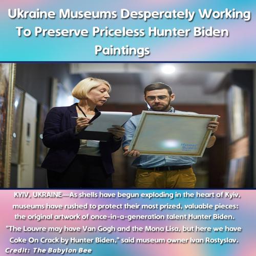UkraineSavesHBidensPaintings