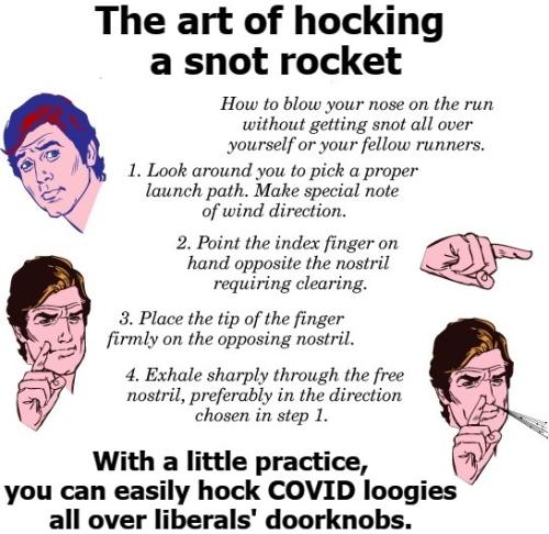 The art of hocking a snot rocket