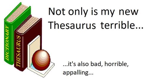 20220310 Thesaurus terrible bad horrible