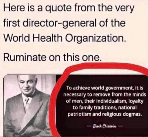 1ST DIRECTOR GENERAL FROM WHO