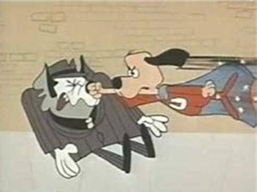 a underdog punching boris