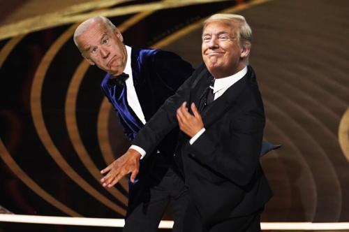 PresidentTrumpSlapsExVicePresidentBiden