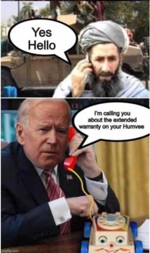 BIDEN TALLIBAN HUMVEE EXTENDED WARANTY