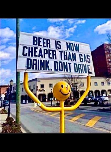 beer cheaper than gas
