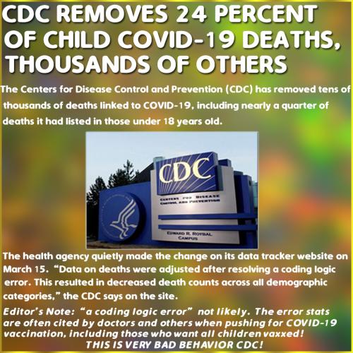 CDC Has Very Bad Behavior and they Lie!