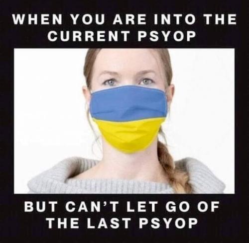 Facebook Lemmings When you are into the current Psyop but can't let go of the last Psyop