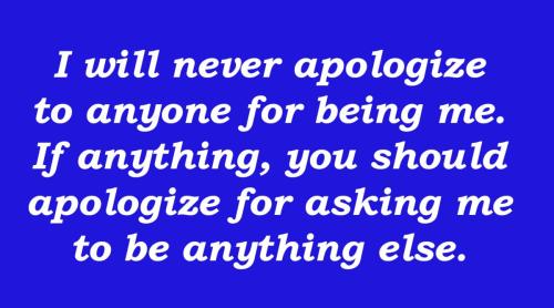 apologize