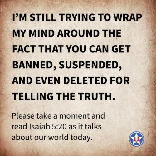 Banned for telling the truth