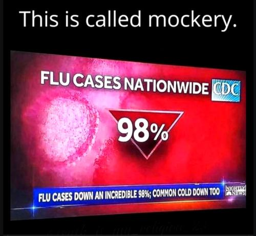 CDC ~Flu Cases Down Nationwide 98 Percent~