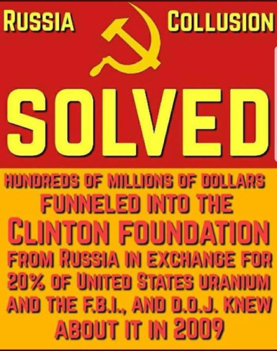 clinton foundation russian collution