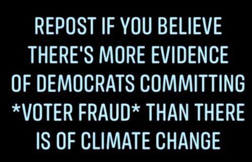election : climate fraud