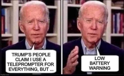 Bidens Teleprompter