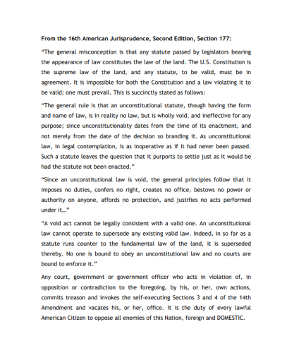 Unconstitutional Law