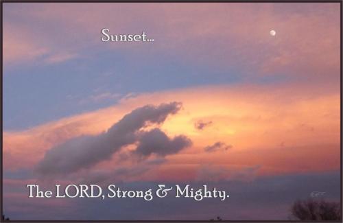 Sunset, The LORD