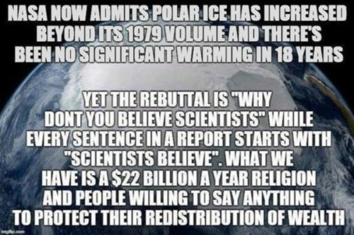 NASA polar ice increased
