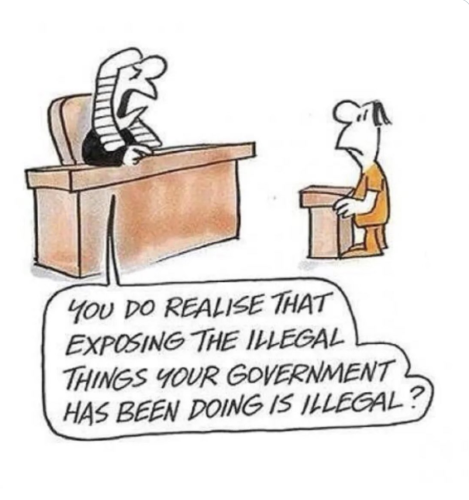 exposing illegal stuff