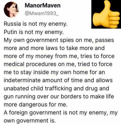 RUSSIA IS NOT MY ENEMY