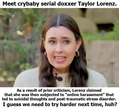 Meet crybaby serial doxxer Taylor Lorenz