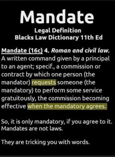 mandates