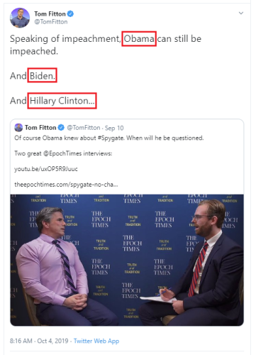 Tom Fitton Impeachment