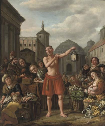 Diogenes-searching-for-an-Honest-Man-Jan-Victors-ca-17th-century
