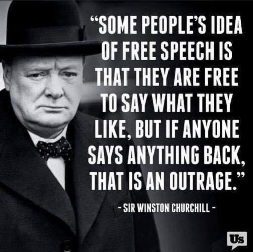 PeopleideaFreeSpeechSayAnythingLikeAnyoneReplyOutrage