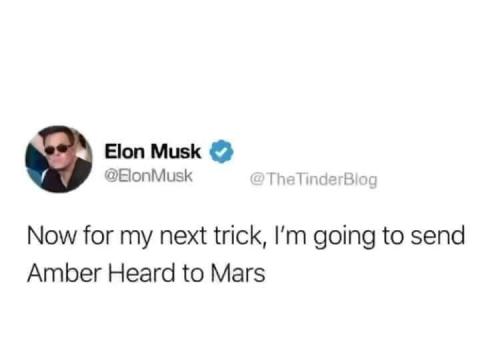send amber heard to mars