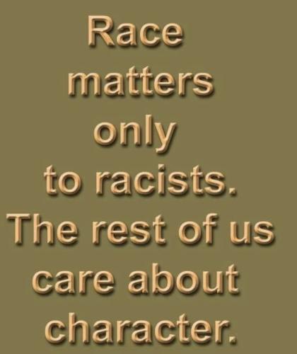 race matters to racists